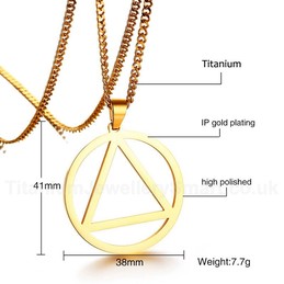 Women's Titanium Pendant Holy Trinity PN-838