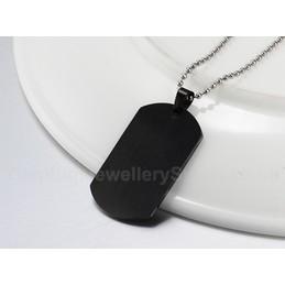 Men's Titanium Pendant Black PN-004