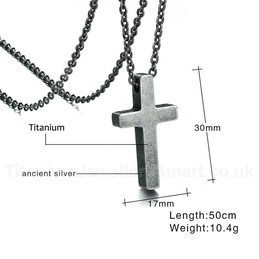 Unisex Titanium Pendant Multi Colours Cross PN-241