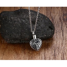 Unisex Titanium Pendant Mom PN-575