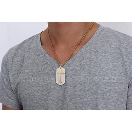 Men's Titanium Pendant 45 mm Cross PN-624