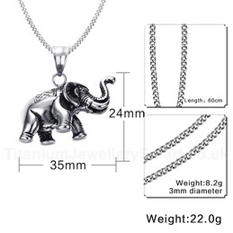 Men's Titanium Pendant Elephant PN-568