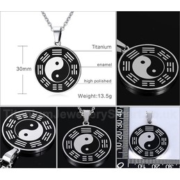 Women's Titanium Pendant Bagua PN-409