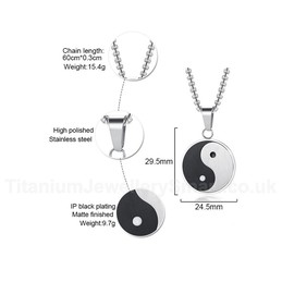 Unisex Titanium Pendant Bagua PN-602