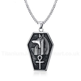 Men's Titanium Pendant Anubis The Ankh PN-781S
