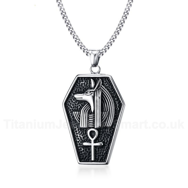 Men's Titanium Pendant Anubis The Ankh PN-781S