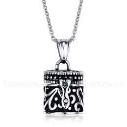 Unisex Titanium Pendant Openable PN-279
