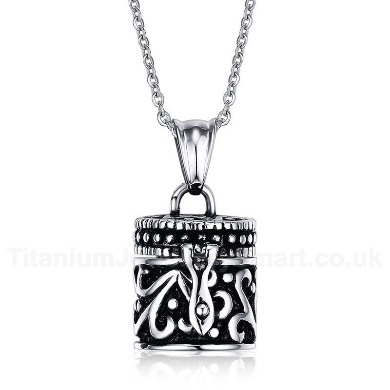 Unisex Titanium Pendant Openable PN-279
