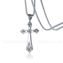 Men's Titanium Pendant Cross PN886S