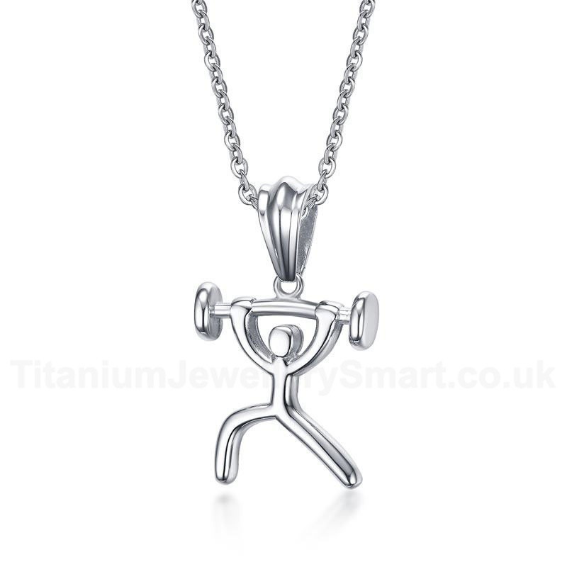 Men's Titanium Pendant 47 mm Weightlifting PN-783