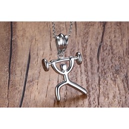 Men's Titanium Pendant 47 mm Weightlifting PN-783