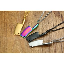 Men's Titanium Pendant Kitchen Knife Multi Colours PN-893