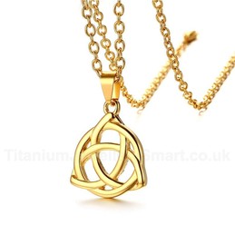 Men's Titanium Pendant Hollow Celtic Eternity Knot PN-947