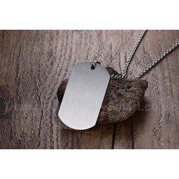 Unisex Titanium Pendant Rainbow Rainbow Dog Tag P PN-005