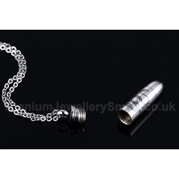 Men's Titanium Pendant Bullet PN-456