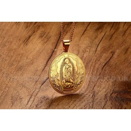 Women's Titanium Pendant 4.5 cm Virgin Mary PN-777