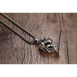 Men's Titanium Pendant Punk Skull 43 mm PN-182