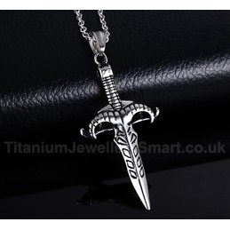 Unisex Titanium Pendant Sword PN-516