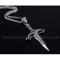 Unisex Titanium Pendant Sword PN-516