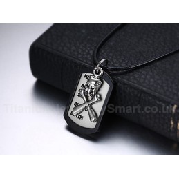 Men's Titanium Pendant Skull Two Pieces FN-012