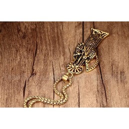 Men's Titanium Pendant Skull Scythe Death PN-194