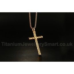 Men's Titanium Pendant 63 mm Chinese Dragon Cross PN-622