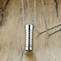 Unisex Titanium Pendant Thread Openable PN-1135S