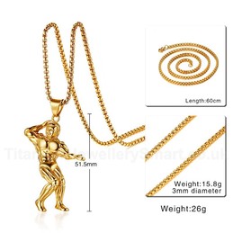 Men's Titanium Pendant Muscle Sport PN-959G