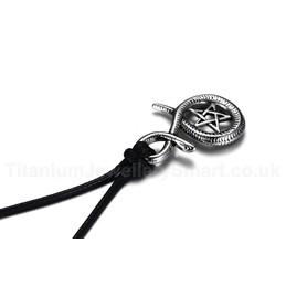 Men's Titanium Pendant Snake Black PN-850