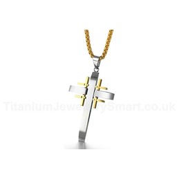 Men's Titanium Pendant 56 mm Cross PN-900