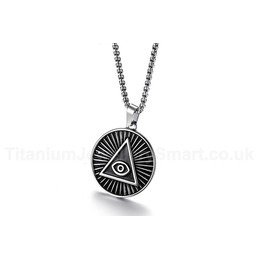 Men's Titanium Pendant 35 mm Eye of God PN-846S