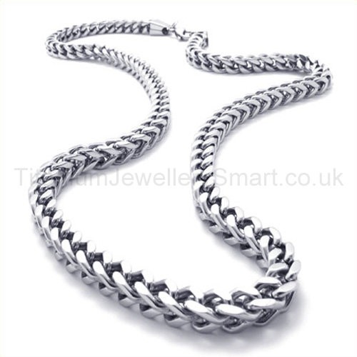 New 3mm Pure Titanium Necklace O Cable Link Chain Men Women 23.6