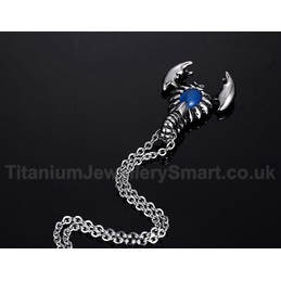 Men's Titanium Pendant Scorpion Opal Punk PN-463