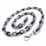 Curb Mens Titanium Necklace 19424-£147 - Titanium Jewellery UK