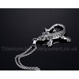 Men's Titanium Pendant Lizard PN-495