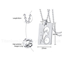 Unisex Titanium Pendant Bicycle PN-013
