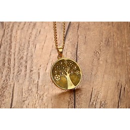 Men's Titanium Pendant Christmas Tree PN-625