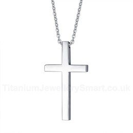 Men's Titanium Pendant Cross PN-237