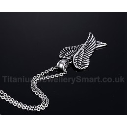 Men's Titanium Pendant Angel Wings PN-502