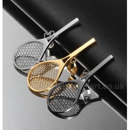 Unisex Titanium Pendant Tennis Racket Multi Colours PN-218