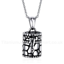 Unisex Titanium Pendant Crown PN-286