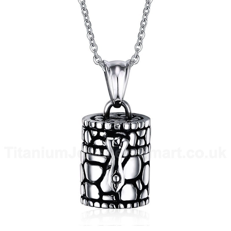 Unisex Titanium Pendant Crown PN-286