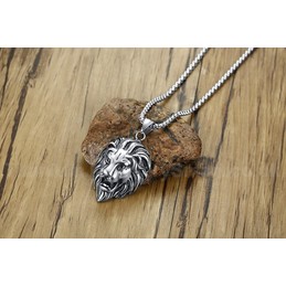 Unisex Titanium Pendant Lion Rock Punk PN-487