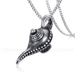 Men's Titanium Pendant Aladdin's Lamp PN-1119