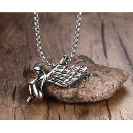 Unisex Titanium Pendant Angel Wings 36 mm PN-582