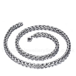 Men's Titanium Necklace Twist Chain NC-04
