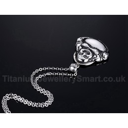 Unisex Titanium Pendant Buddha Statue PN-488