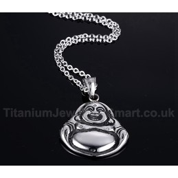 Unisex Titanium Pendant Buddha Statue PN-488