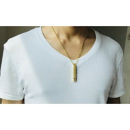 Unisex Titanium Pendant Square Sport Medical ID PN916