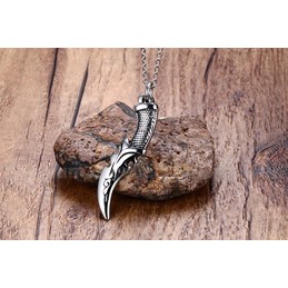Men's Titanium Pendant 5 cm Dagger PN-795S